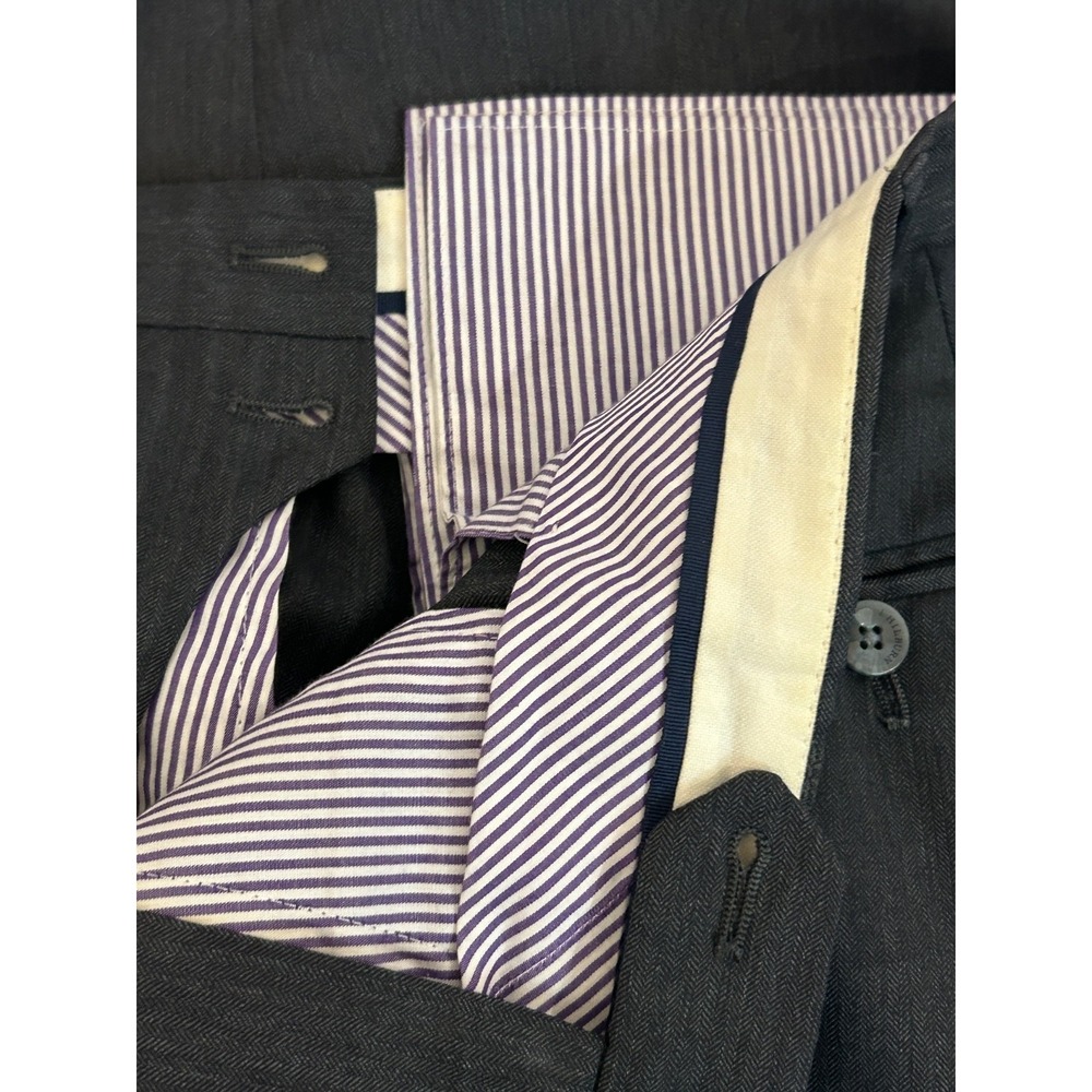 J. Hilburn Guabello Solid Gray Pleated Cuff Pant 2-Piece Suit 44R - Picture 7 of 16